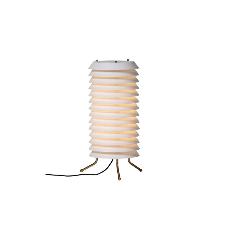 Baltic Tower Table Lamp Dia 9.8″ x H 20.5″ / Dia 25cm x H 52cm / White & Gold / US Plug Table lamp