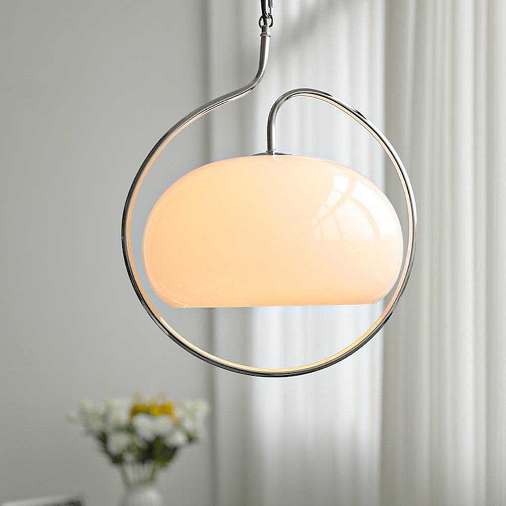 Medieval Pendant Light Dia 18.1″ x H 21.7″ / Dia 46cm x H 55cm / Chrome & White Pendant light