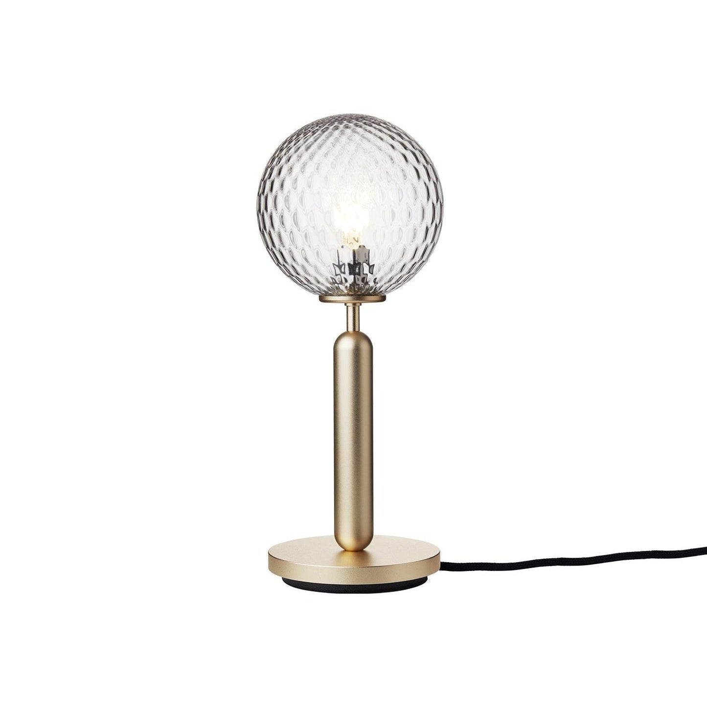Miira Table Lamp Dia 5.5″ x H 13.6″ / Dia 14cm x H 34.5cm / Brass & Clear glass / US plug Table lamp