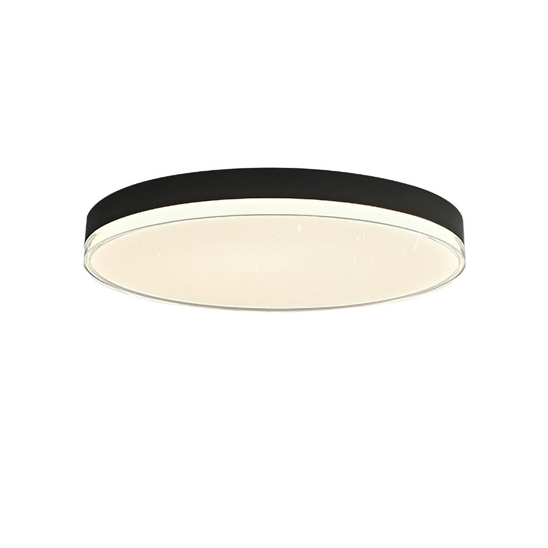 Mimixi Ceiling Lamp Dia 19.7″ x H 3.1″ / Dia 50cm x H 8cm / Black & White / Three-Color Changing Light Ceiling lamp