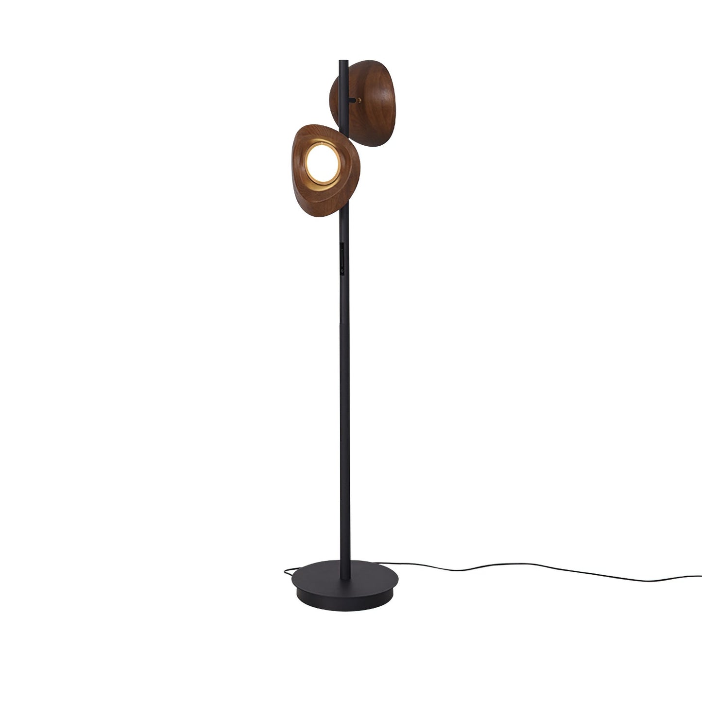 Nest Floor Lamp Dia 11.8″ x H 59″ / Walnut Color / US Plug Floor lamp