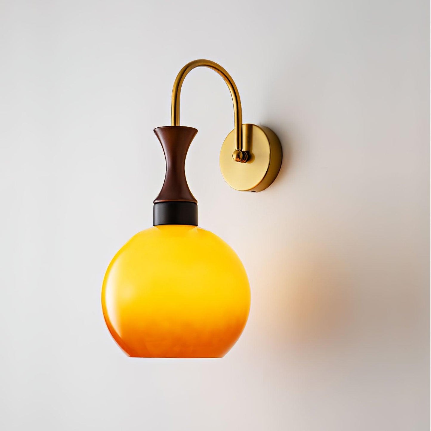 Orbique Wall Sconce Dia 7.1″ x H 14.2″ / Dia 18cm x H 36cm / Gold & Yellow Wall lamp