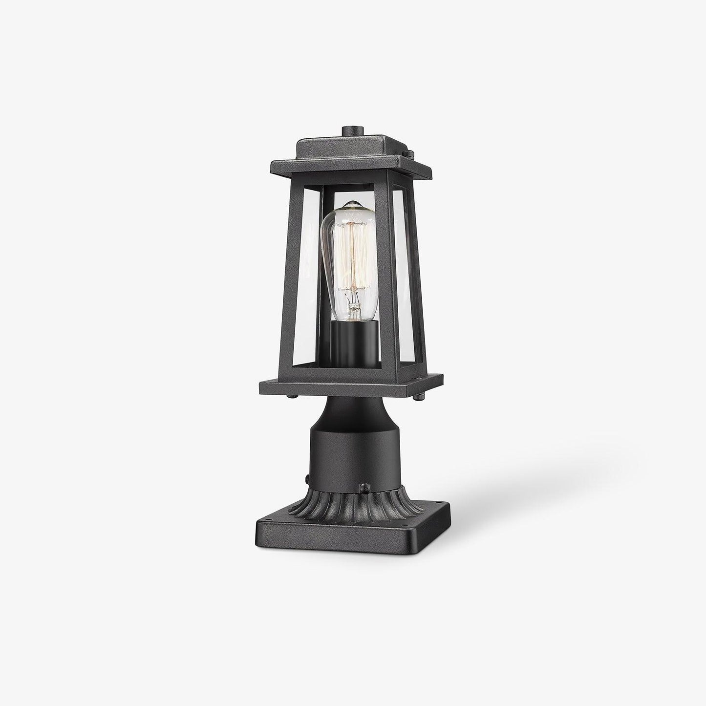 Outdoor Lantern Post Lights Dia 5.1″ x H 14.2″ / Dia 13cm x H 36cm / Black Floor lamp