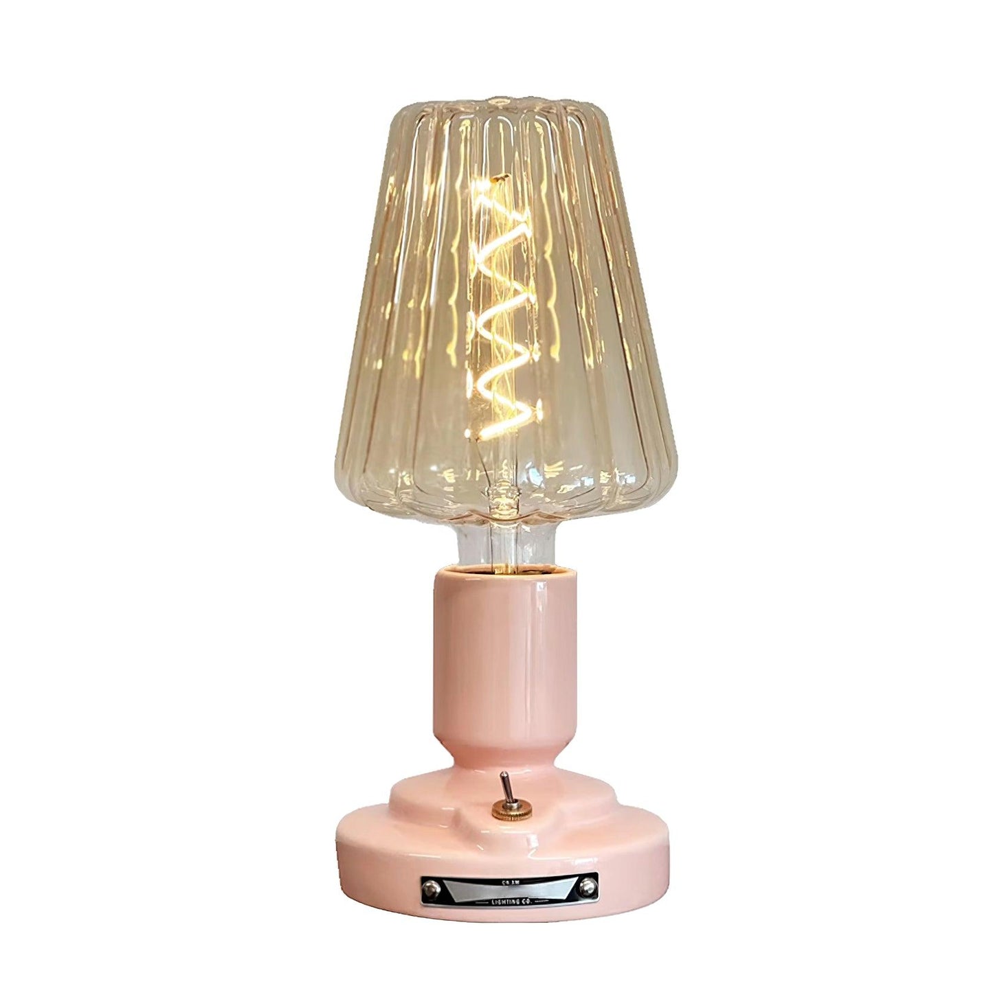 Pastry Built-in Battery Table Lamp ? 4.7″ x H 10.8″ / Dia 12cm x H 27.5cm / Pink / USB Table lamp