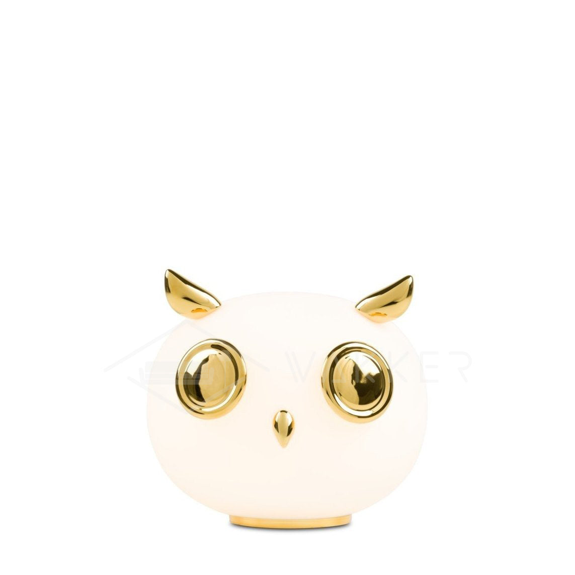 Pet Desk Light Owl: ? 9.5″ x H 8.3″ / Dia 24cm x H 21cm / Gold + White / US plug Table lamp