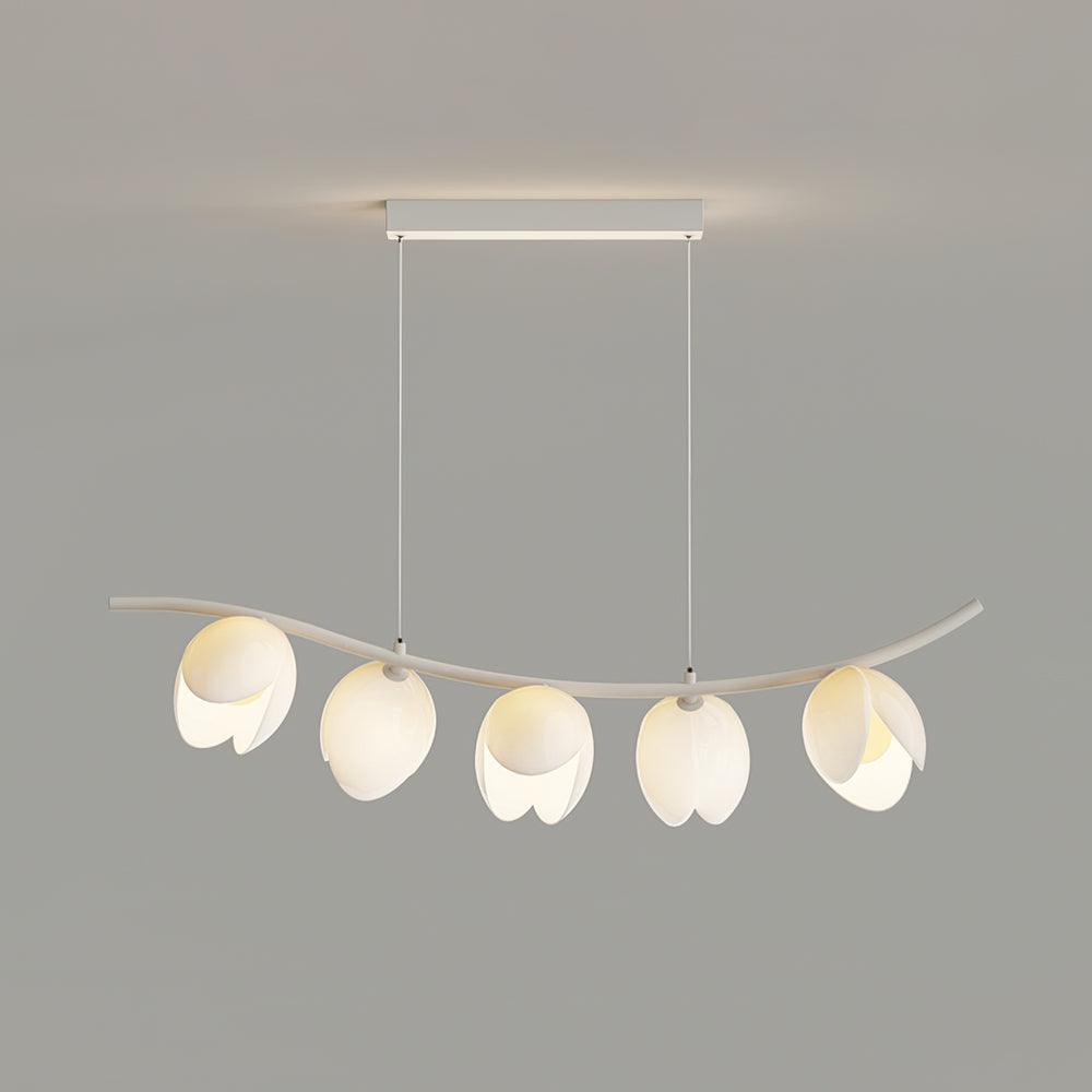 Pistachio Pendant Lamp L 37.7″ x H 11.8″ / L 96cm x H 30cm / White / Three-Color Changing Light Pendant light