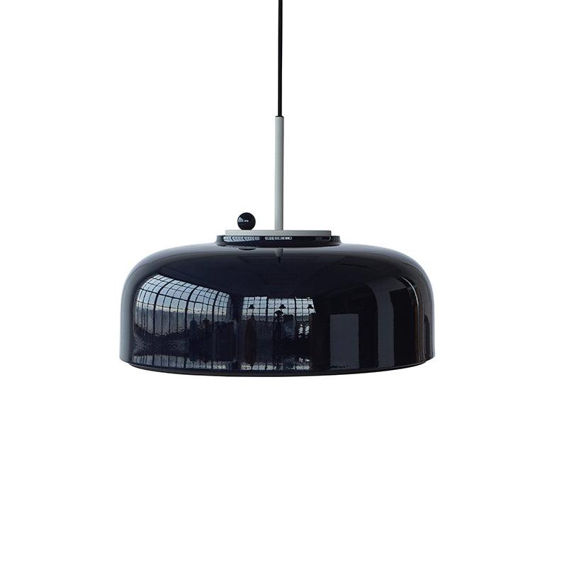 Podgy Pendant Light Dia 16.5″ x H 10.6″ / Dia 42cm x H 27cm / Navy blue / Warm White Pendant light