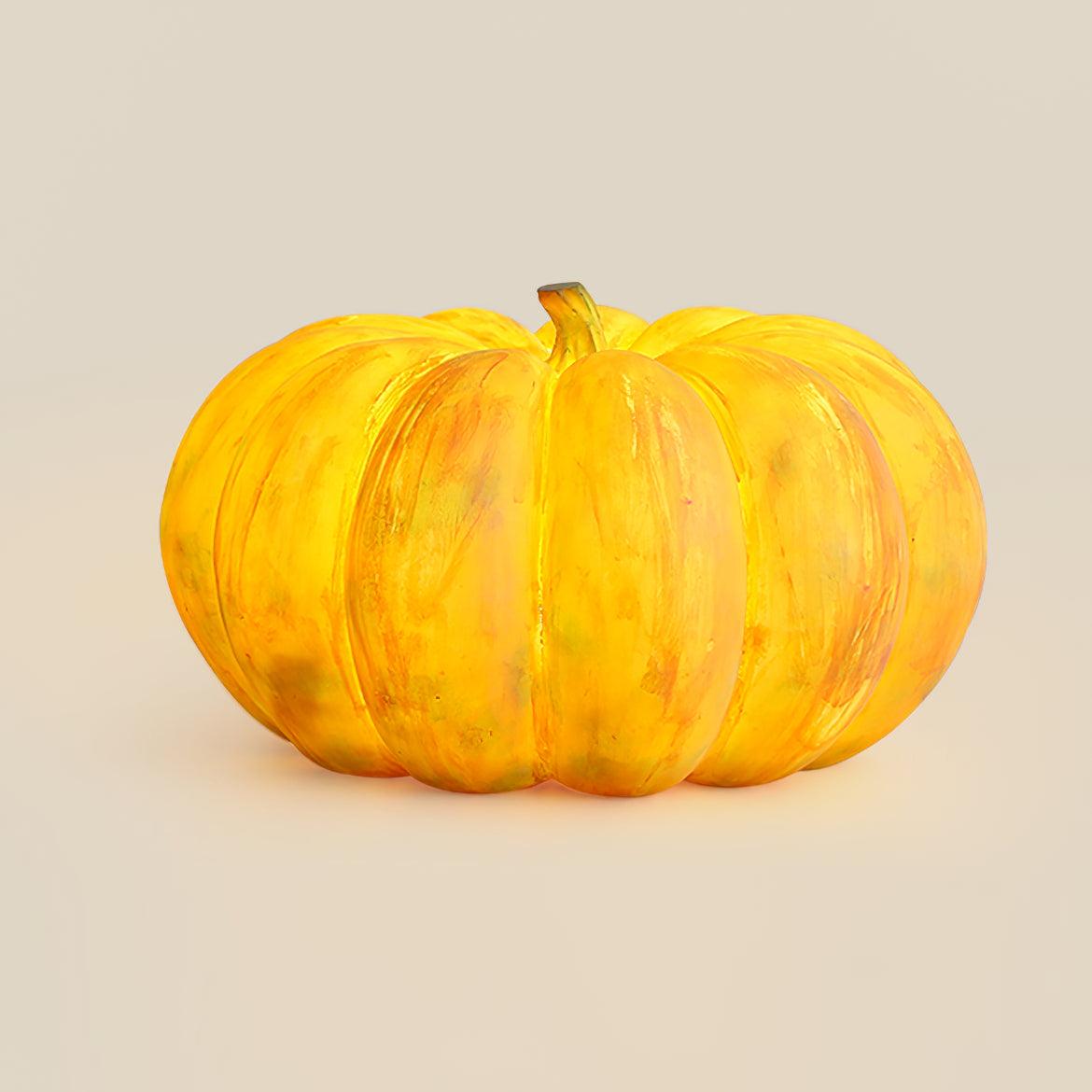 Portable Pumpkin Built-in Battery Table Lamp Dia 16.5″ x H 9.8″ / Dia 42cm x H 25cm / Yellow / USB Table lamp