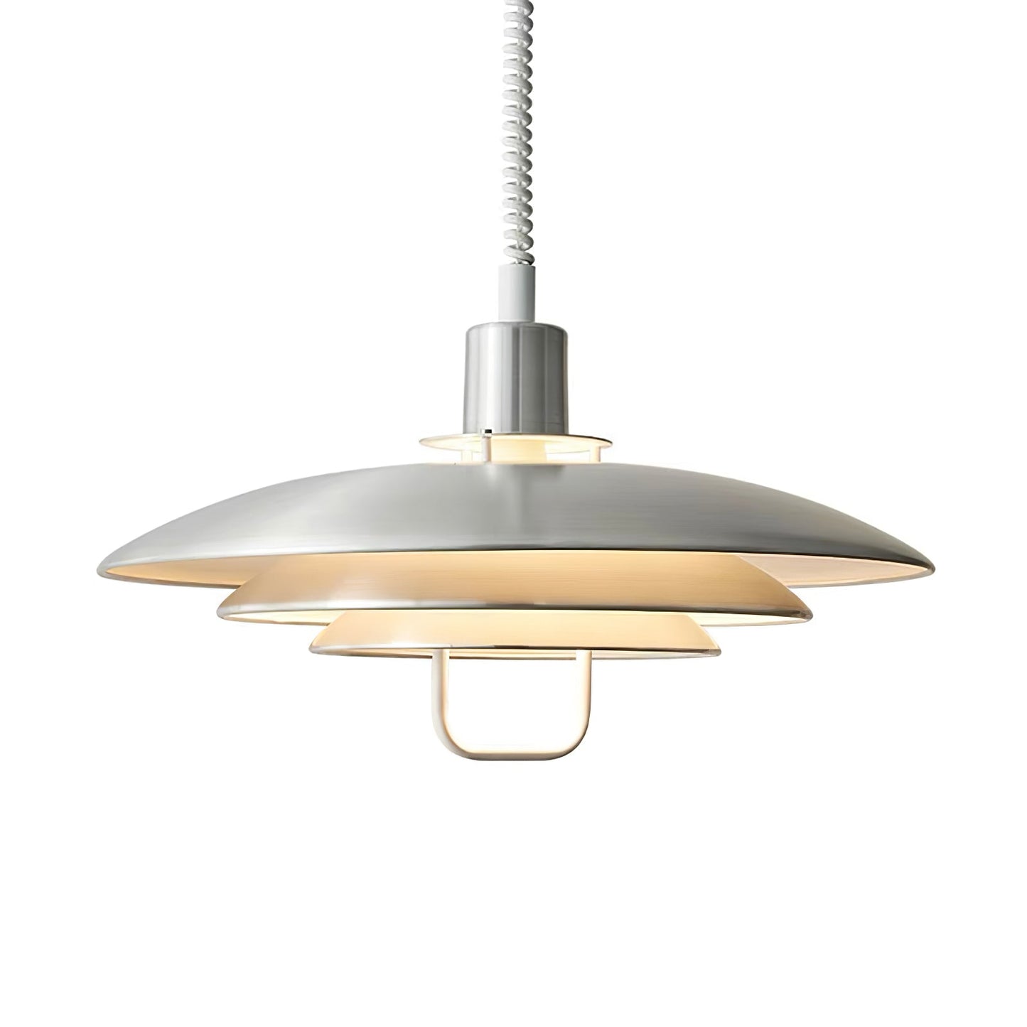 Poul Pendant Lamp Dia 19.7″ x H 12.6″ / Dia 50cm x H 32cm / Silver Pendant light