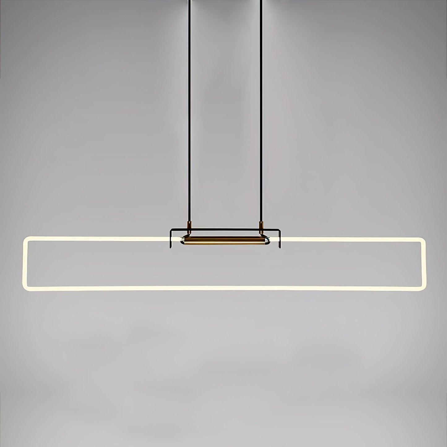 RA Pendant Lamp L 51.2″ x H 7.9″ / L 130cm x H 20cm / White & Gold / Warm Light Pendant light