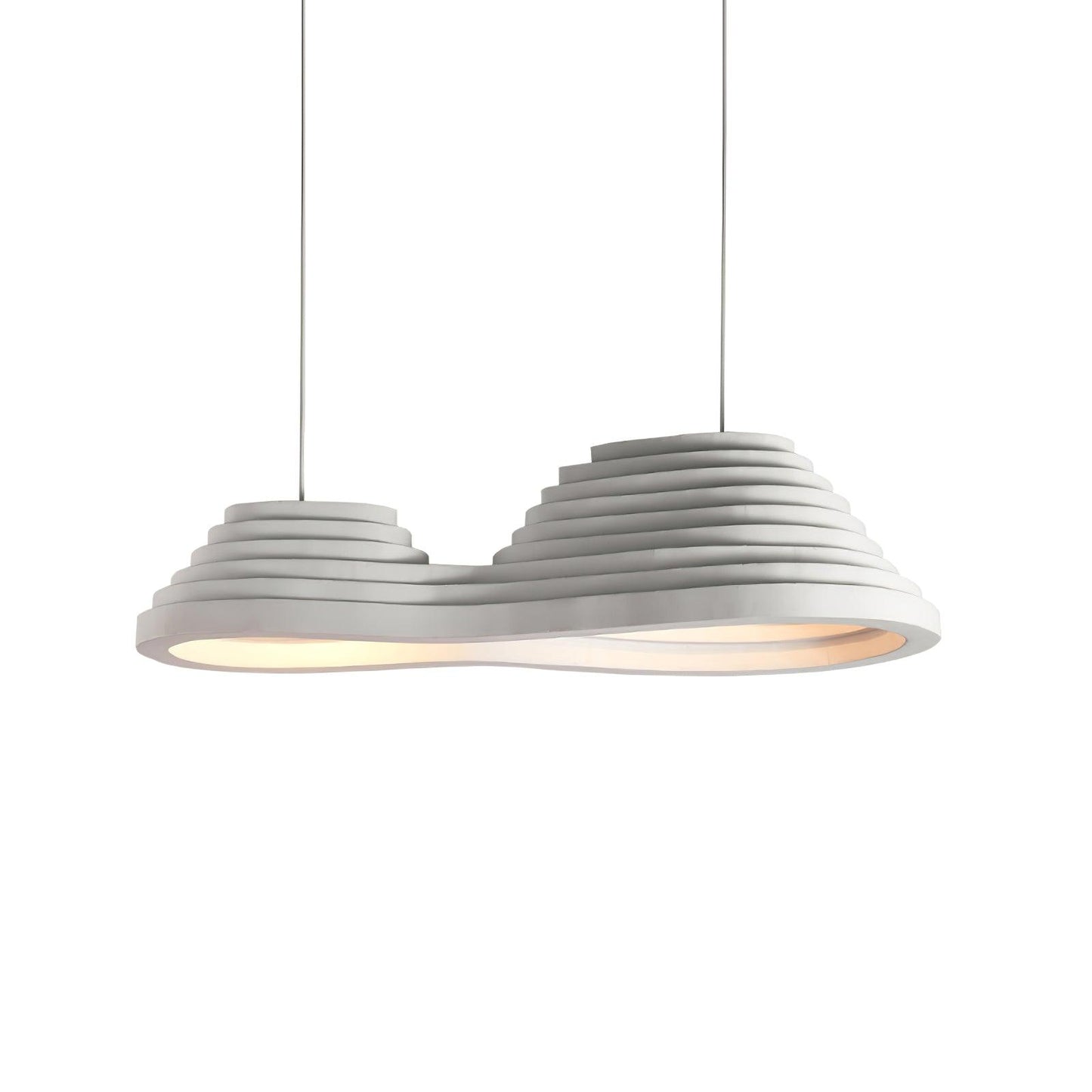 Rice Field Acoustic Pendant Lamp Dia 39.4″ x H 10.6″ / Dia 100cm x H 27cm / White Pendant light