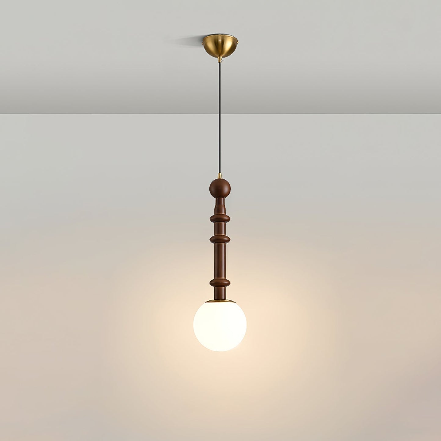 Roma Pendant Lamp Model C2: Dia 7.1″ x H 16.9″ Pendant light