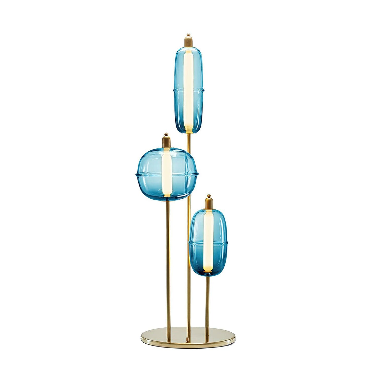 Sanfu Floor Lamp Dia 17.7″ x H 68″ / Dia 45cm x H 173cm / Gradient blue / US Plug Floor lamp