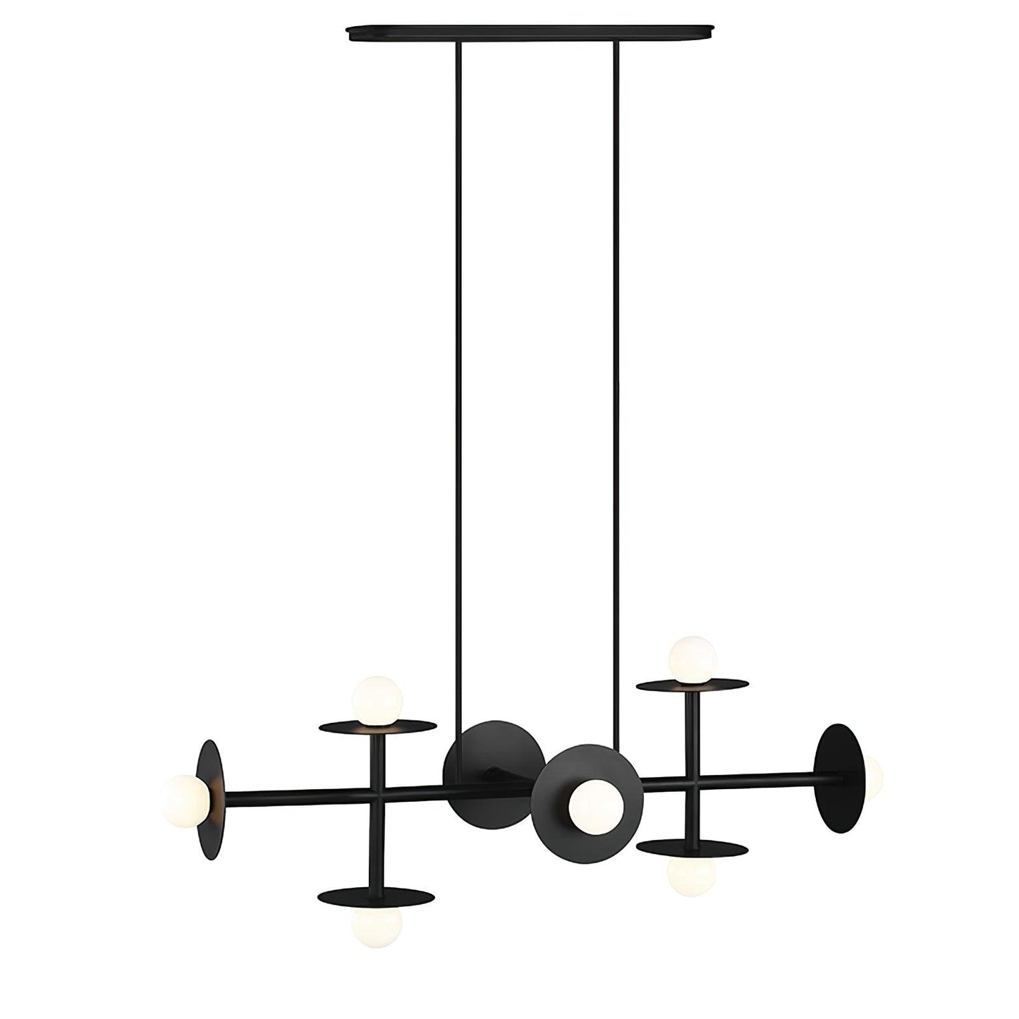 Strada Chandelier Dia 40.6″ x H 20.9″ / Dia 103cm x H 53cm / Black Chandelier