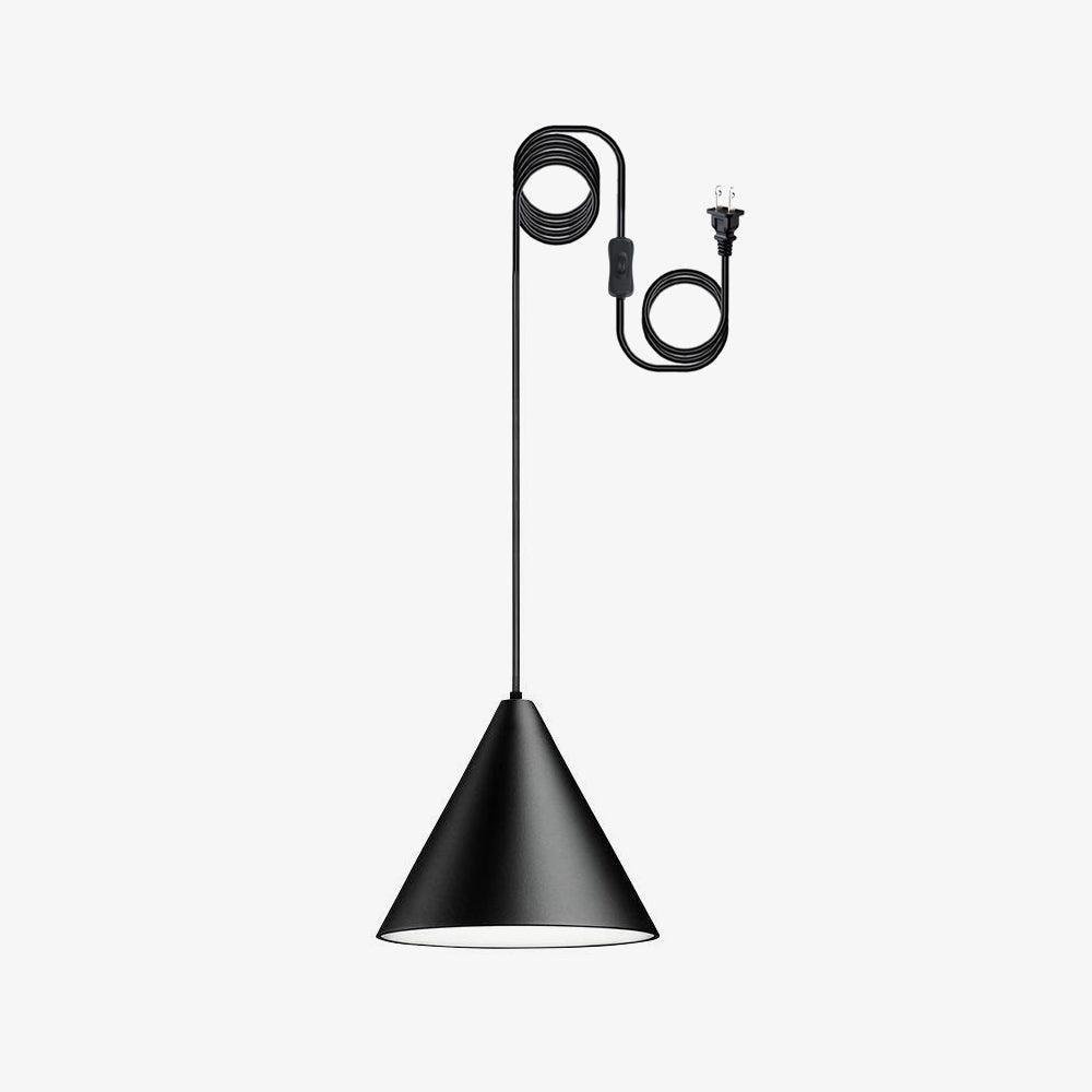 String Swag Lights Conical: ? 8.3″ x H 6.3″ / Dia 21cm x H 16cm (2 hooks) / L 450cm with plug / 2 Pendant light