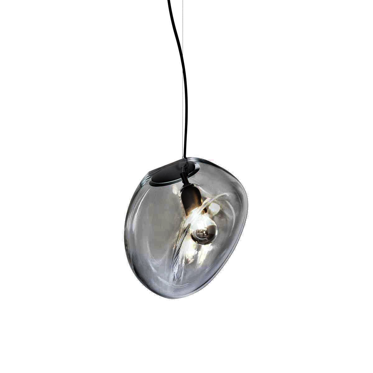 Suspended Water Drop Pendant Lamp Dia 7.9″ x H 59.1″ / Dia 20cm x H 150cm / Smoky grey Pendant light