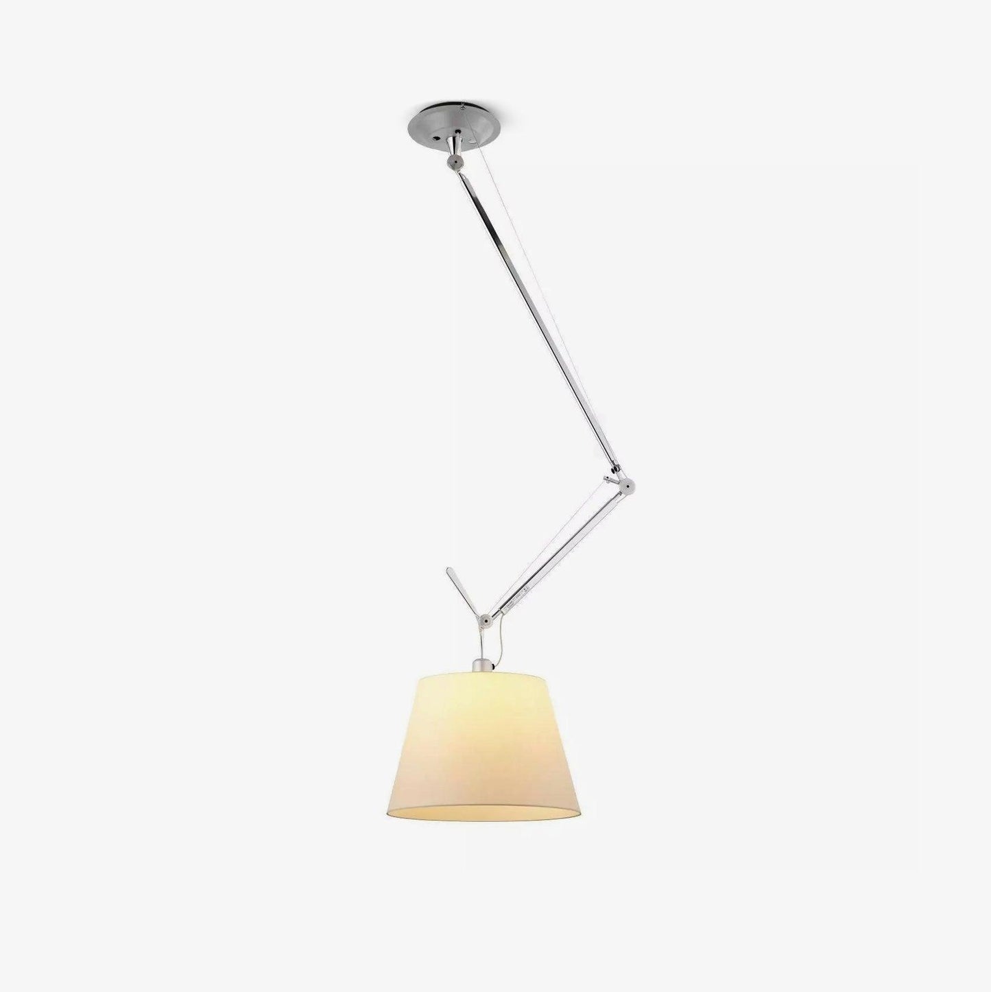 Rotatable Ceiling Pendant Light Dia 14.1″ x H 10.2″/ Dia 36cm x H 26cm / Chrome & White Pendant light