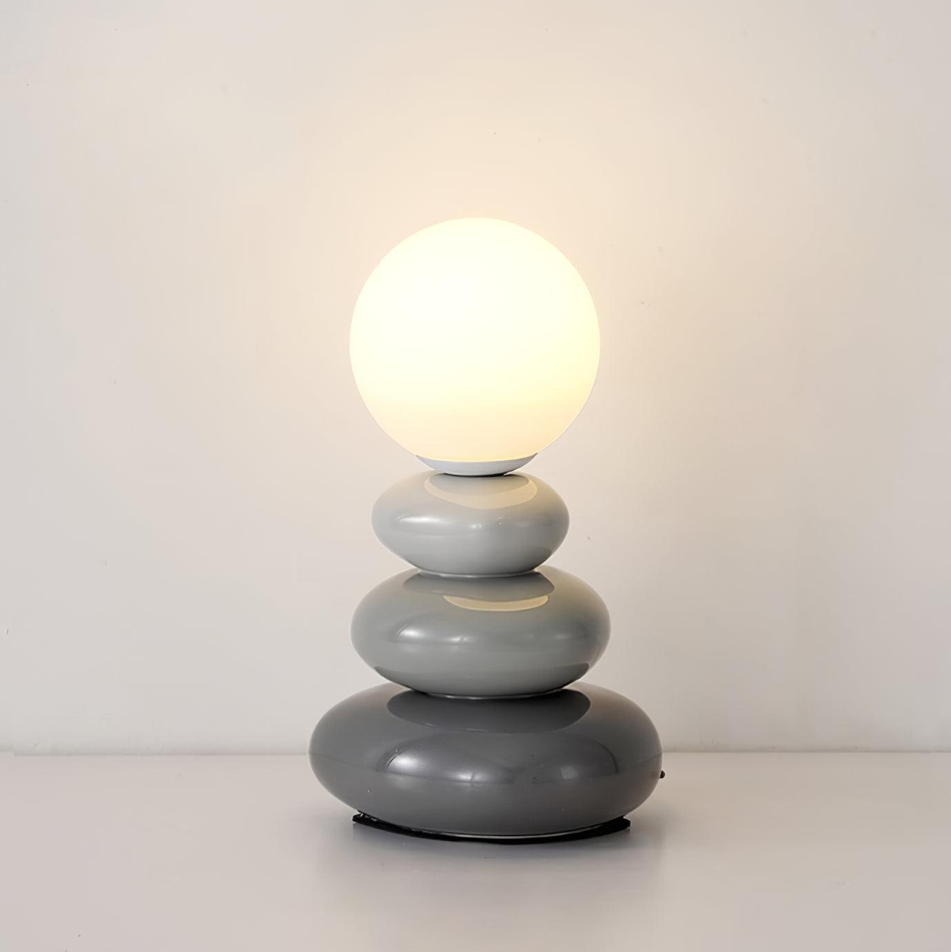 Triple Gourd Table Lamp ? 4.7″ x H 7.4″ / Dia 12cm x H 19cm / Grey Table lamp