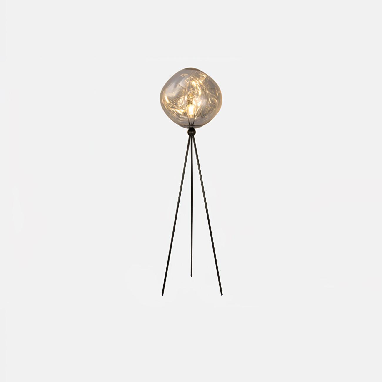 Lava Tripod Rock Floor Lamp Dia 19.3″ x H 62.2″ / Dia 48cm x H 158cm / Silver & Black / US Plug Floor lamp