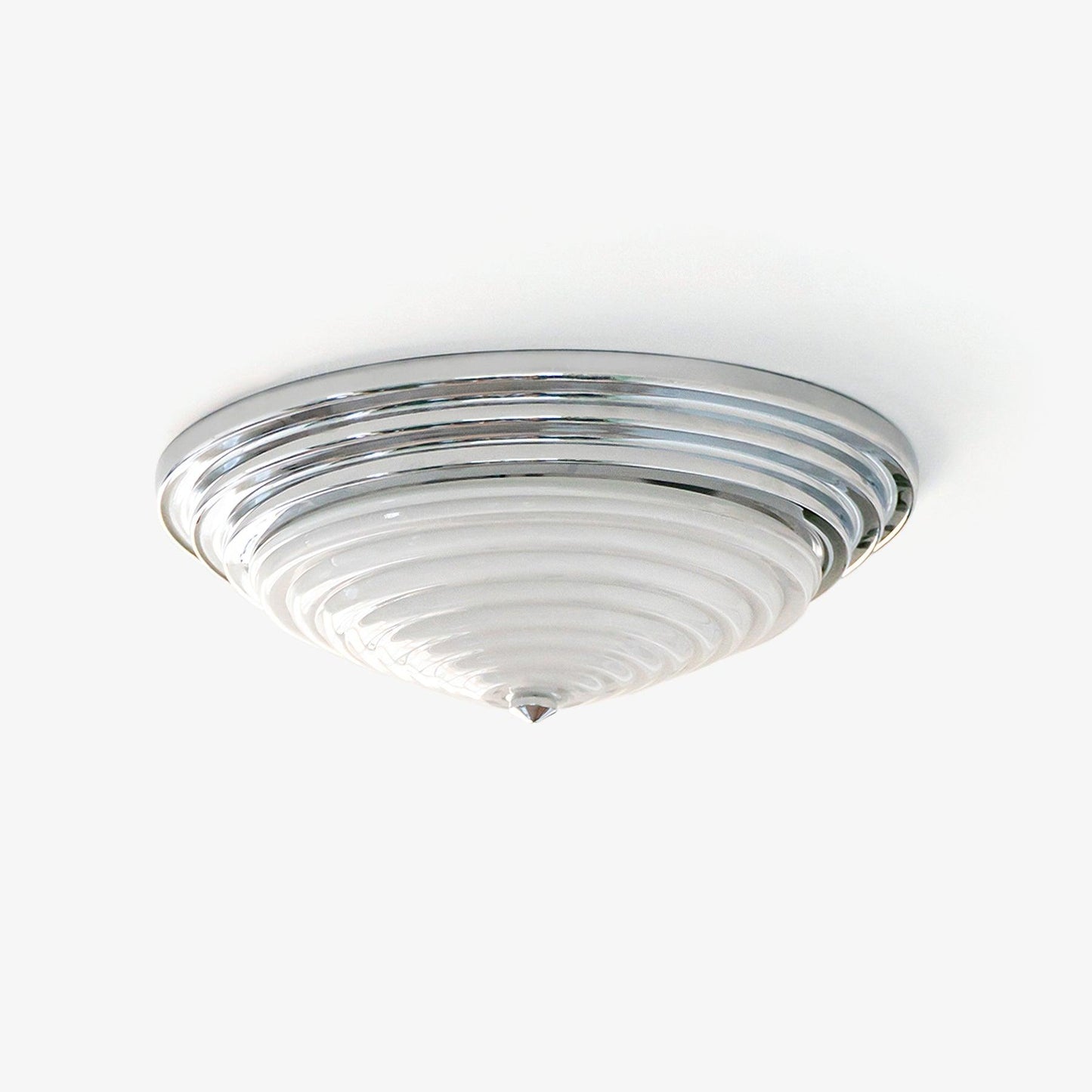 Volume Dome Ceiling Lamp ? 15.7″ x H 5.5″ / Dia 40cm x H 14cm / Chrome Ceiling lamp