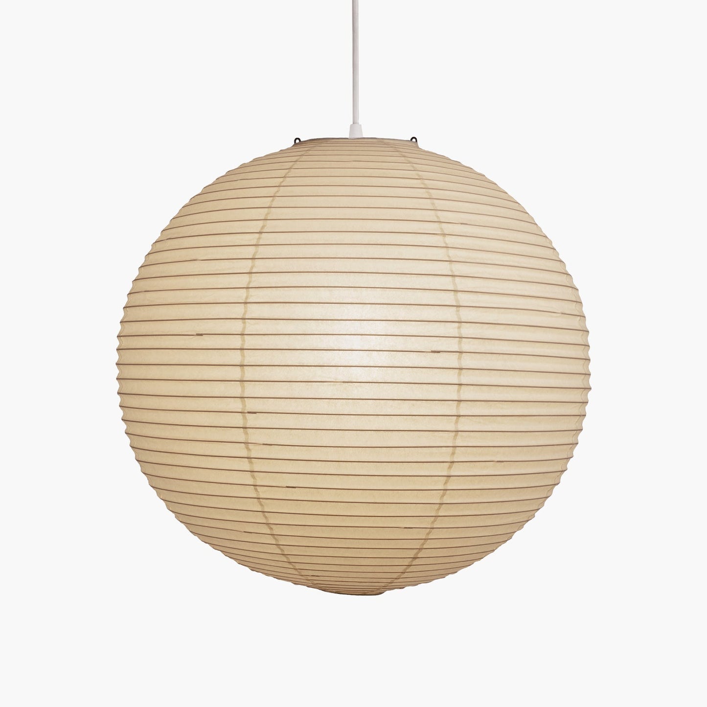 Washi Paper A Pendant Lamp Dia 31.5″ x H 29.9″ / Dia 80cm x H 76cm / White Lampshade & White Cable 1001 Pendant light