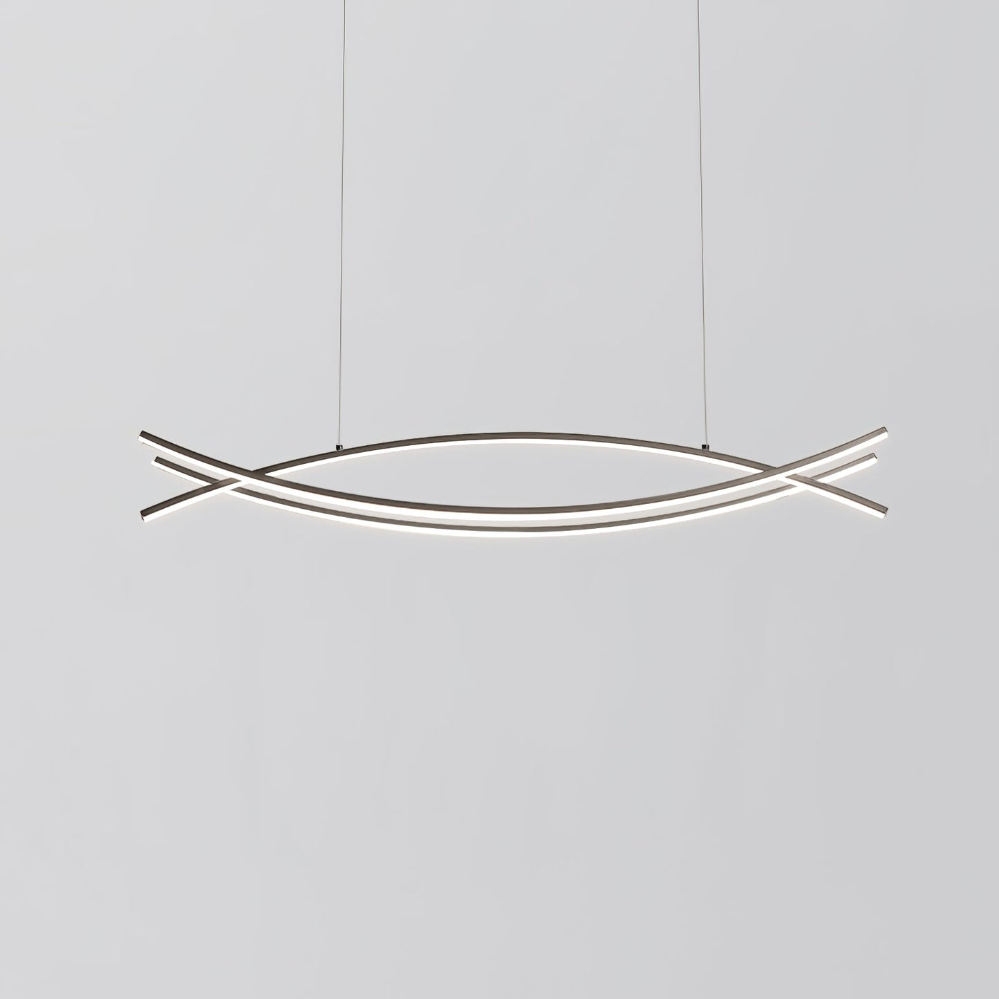 Wishbone LED Chandelier L 47.2″ x H 59″ / L 120cm x H 150cm / Black / Three-Color Changing Light Pendant light
