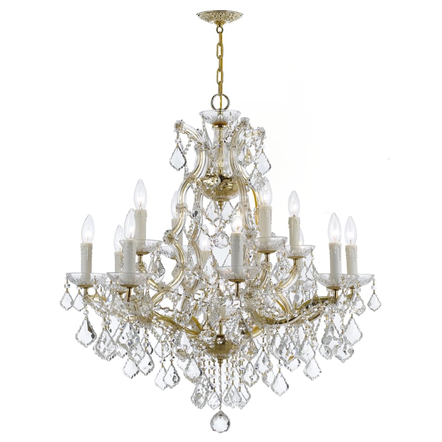 Crystorama Lighting Group Maria Theresa 13 Light 29" Wide Crystal Chandelier with Swarovski Strass Crystal Accents