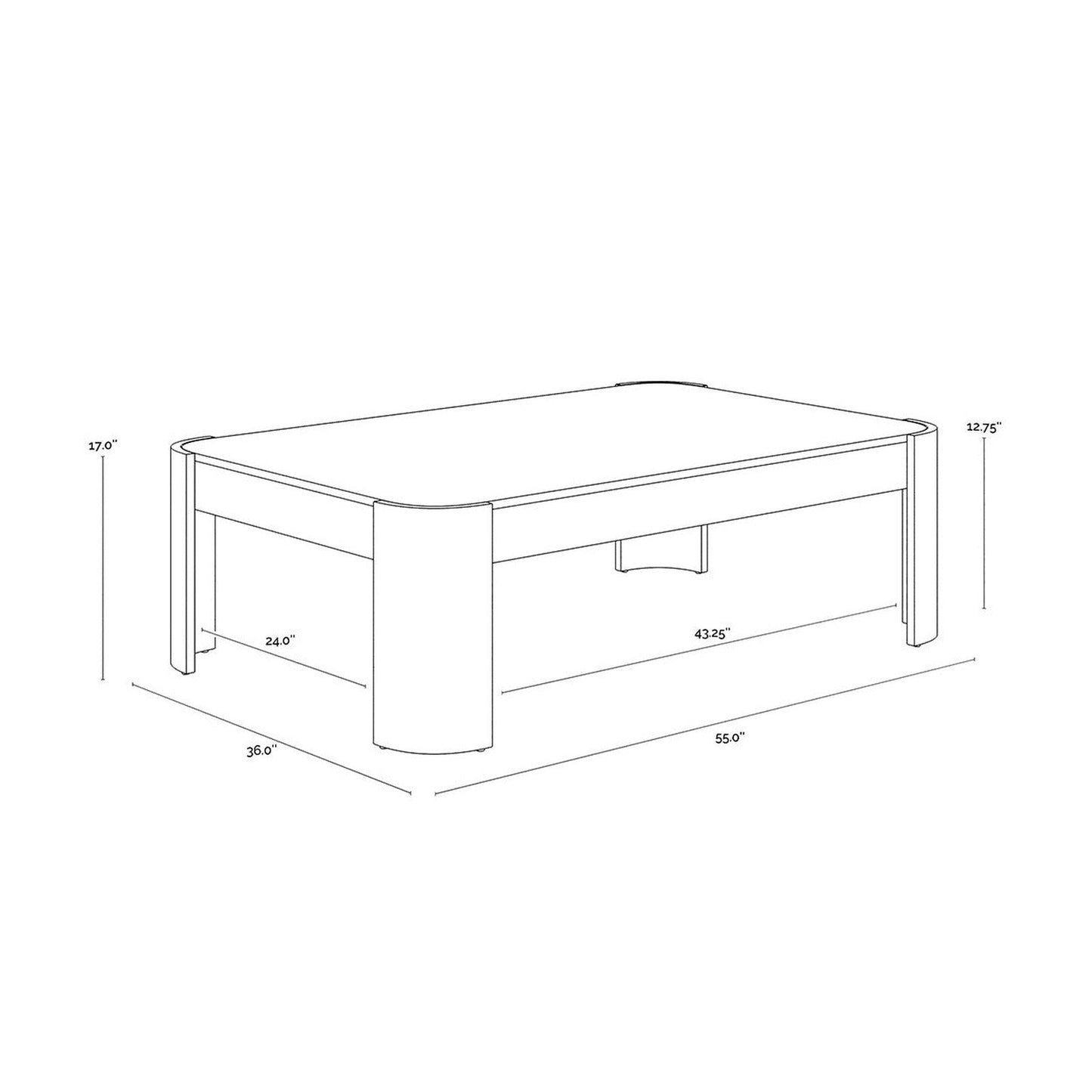 Sunpan Irvine Coffee Table