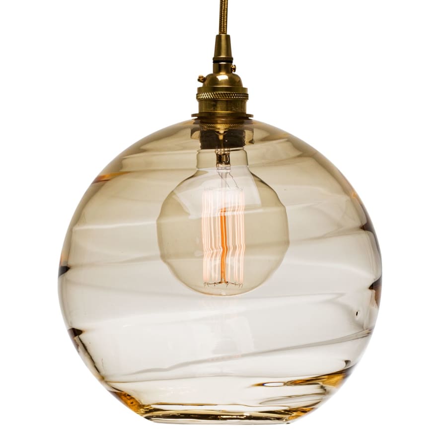 Hammerton Studio Terra 41" Wide Artisan Crafted Optic Glass 5 Light Linear Pendant
