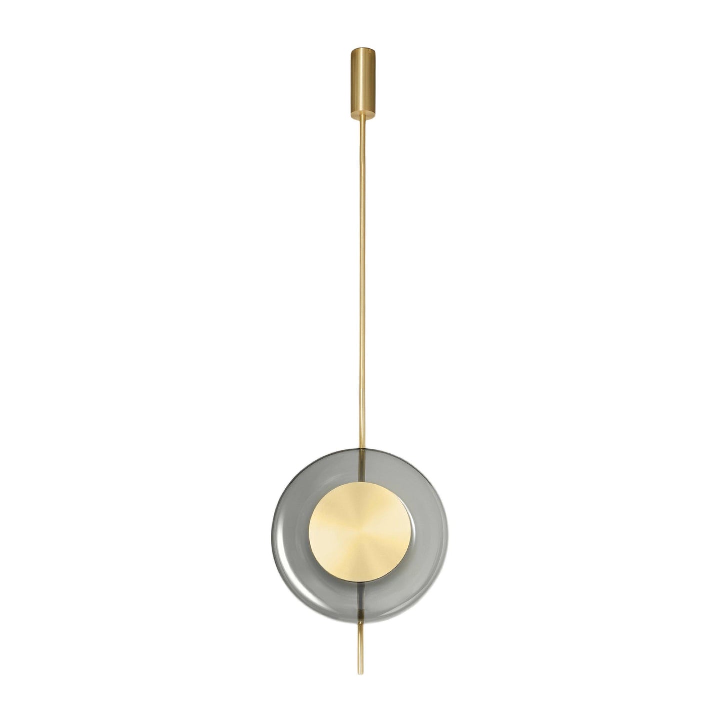 Pendulum Pendant Lamp Dia 12.6″ x H 20.5″ / Dia 32cm x H 52cm / Gold Pendant light