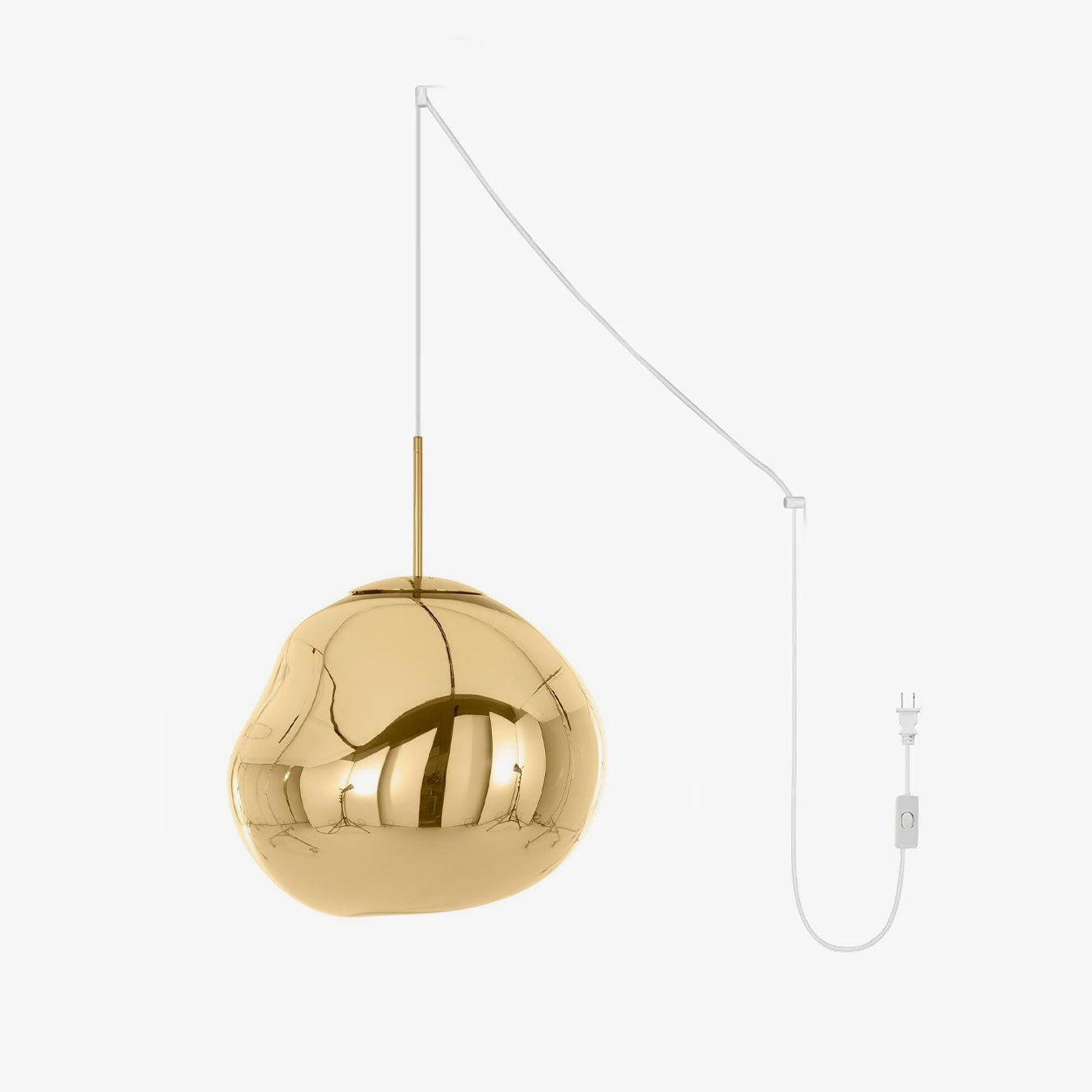 Lava Swag Pendant Lamp ? 7″ / Dia 18cm / Gold / US Plug 1001 Pendant light