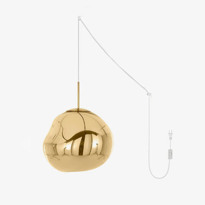 Lava Swag Pendant Lamp ? 7″ / Dia 18cm / Gold / US Plug 1001 Pendant light
