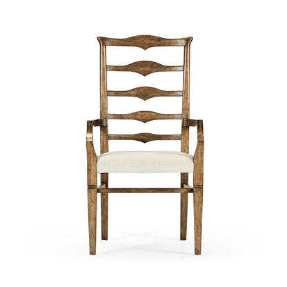 Jonathan Charles Casual Accents Pompano Ladderback Arm Chair - Set of 2