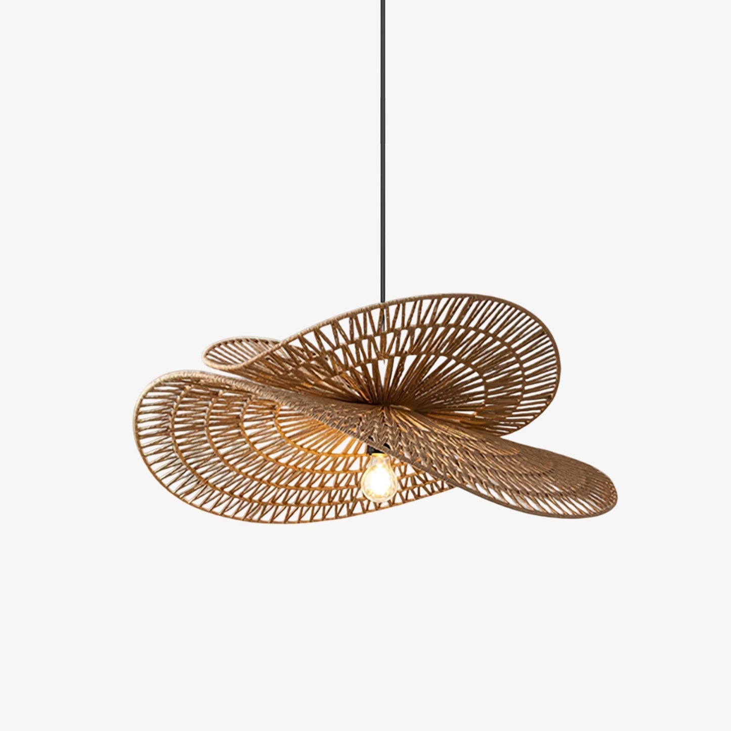 Woven Breeze Pendant Light Dia 19.7″ x H 7.9″ / Natural hemp color 1001 pendant Lamp