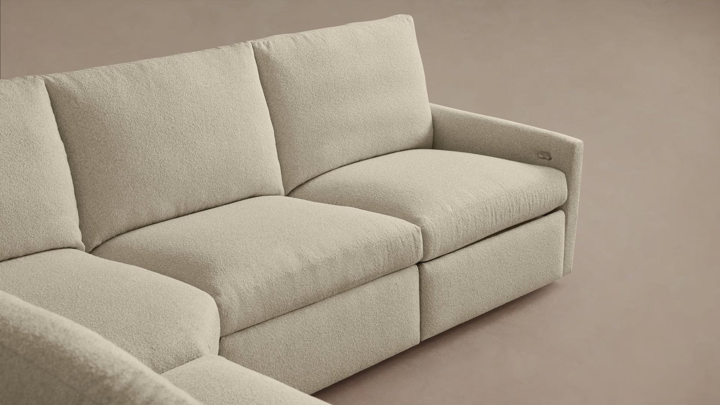 Kipton Slim Arm Three-Piece Motion Modular Sofa