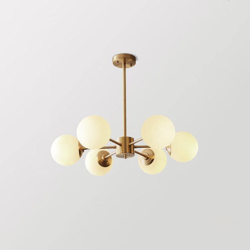 Karrington Chandeliers 6heads Dia 27.6″ x H 20.5″ / Dia 70cm x H 52cm / Brass Chandelier