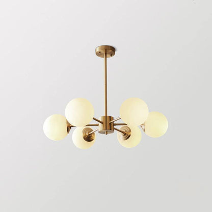 Karrington Chandeliers 6heads Dia 27.6″ x H 20.5″ / Dia 70cm x H 52cm / Brass Chandelier