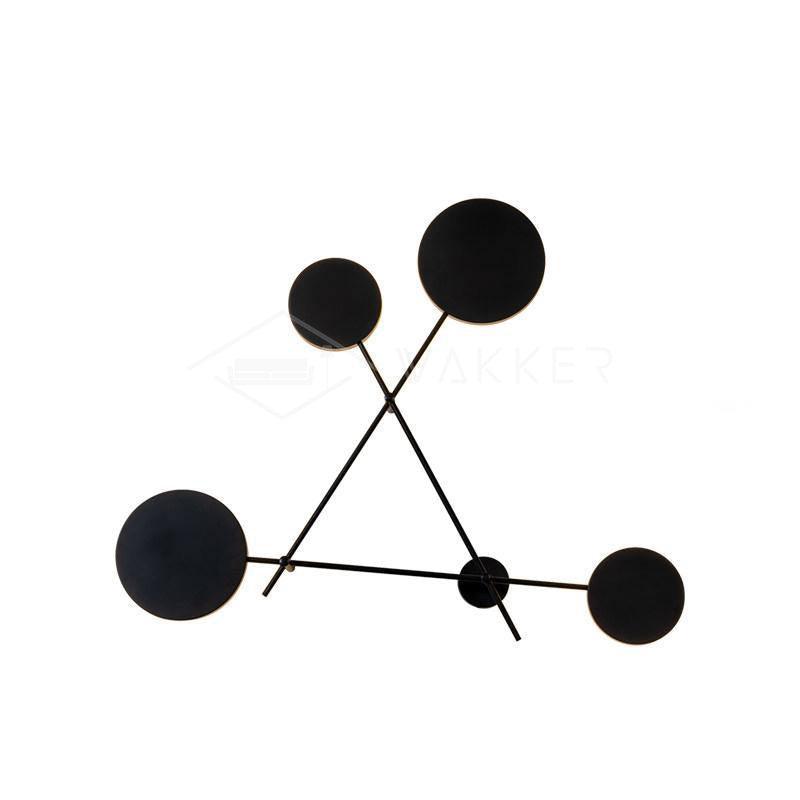 Lride Wall Lamp Dia 32.7″ x H 25.6″ / Dia 83cm x H 65cm / Black / Warm white Wall lamp