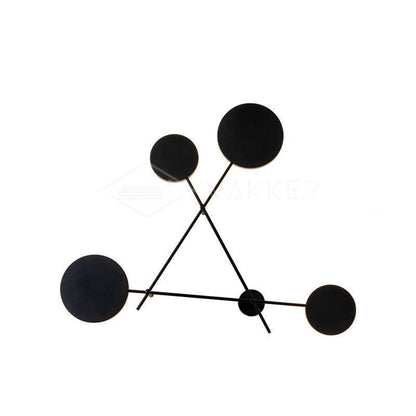 Lride Wall Lamp Dia 32.7″ x H 25.6″ / Dia 83cm x H 65cm / Black / Warm white Wall lamp