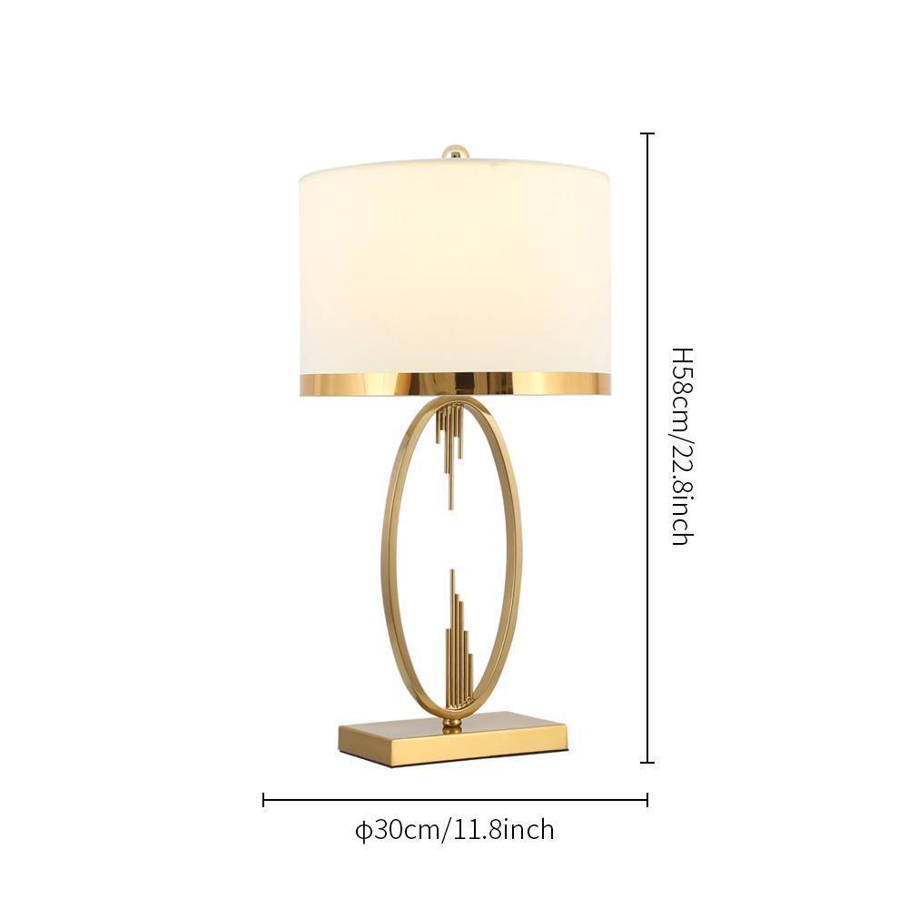 Metal Table Lamp Dia 11.8″ x H 22.8″ / Dia 30cm x H 58cm / US Plug Table lamp