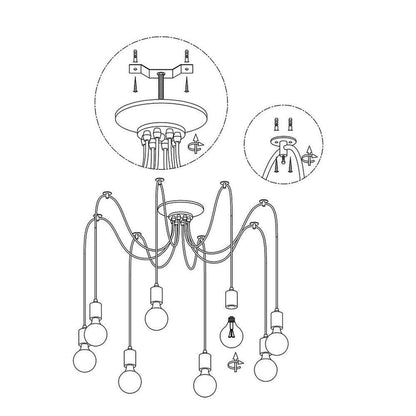 Spider Ceiling Chandelier Chandelier