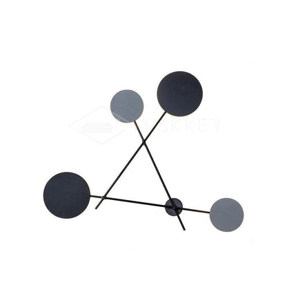 Lride Wall Lamp Dia 32.7″ x H 25.6″ / Dia 83cm x H 65cm / Gray + Black / Warm white Wall lamp
