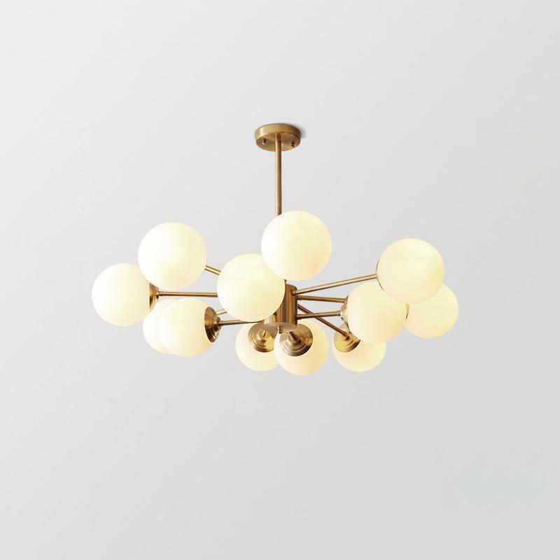 Karrington Chandeliers 8 + 4heads Dia 37.8″ x H 22″ / Dia 96cm x H 56cm / Brass Chandelier
