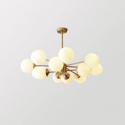 Karrington Chandeliers 8 + 4heads Dia 37.8″ x H 22″ / Dia 96cm x H 56cm / Brass Chandelier