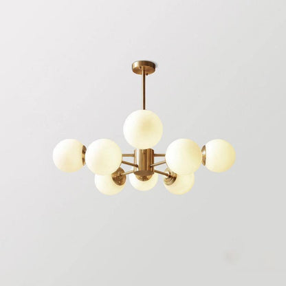 Karrington Chandeliers 4 + 4heads Dia 31.5″ x H 22″ / Dia 80cm x H 56cm / Brass Chandelier