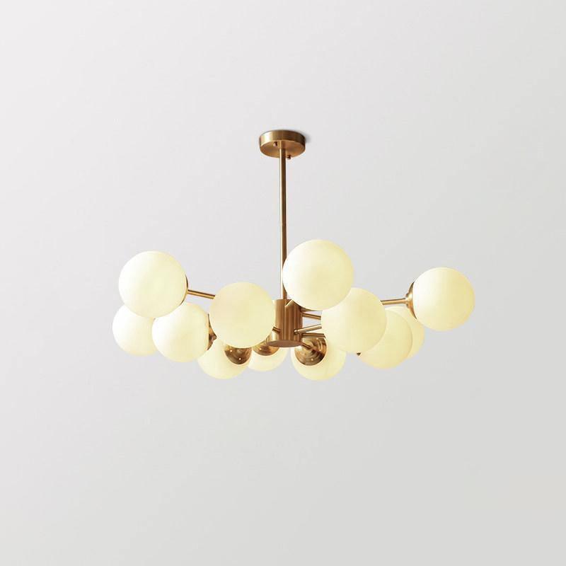 Karrington Chandeliers 6 + 6heads Dia 35.4″ x H 22″ / Dia 90cm x H 56cm / Brass Chandelier