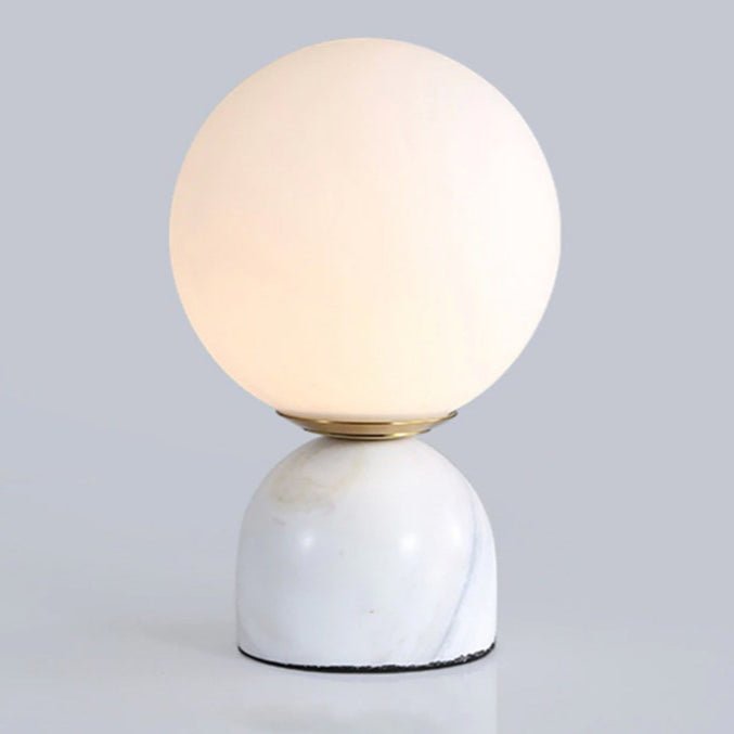 Sylas Marble Table Lamp ? 5.9″ x H 9.1″ / White / US Plug