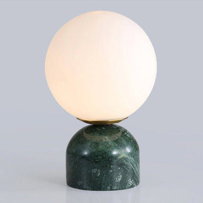 Sylas Marble Table Lamp ? 5.9″ x H 9.1″ / Green / US Plug