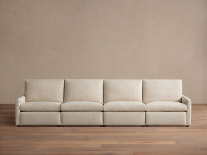 Kipton Slim Arm Four-Piece Motion Modular Sofa