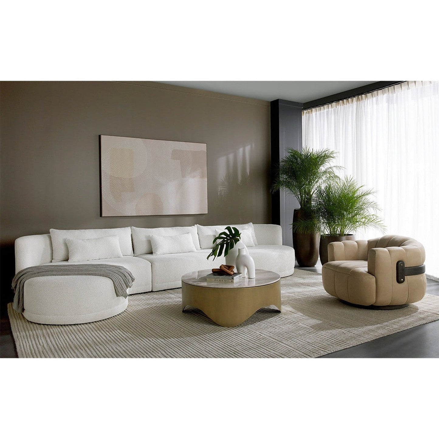 Sunpan Tadeo Swivel Lounge Chair